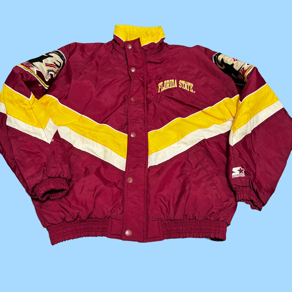 Vintage starter  fsu puffer jacket